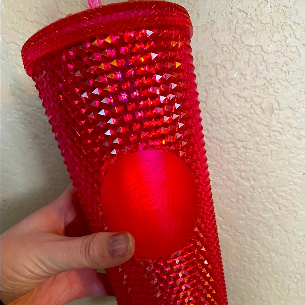 Starbucks Fushia Pink studded tumbler